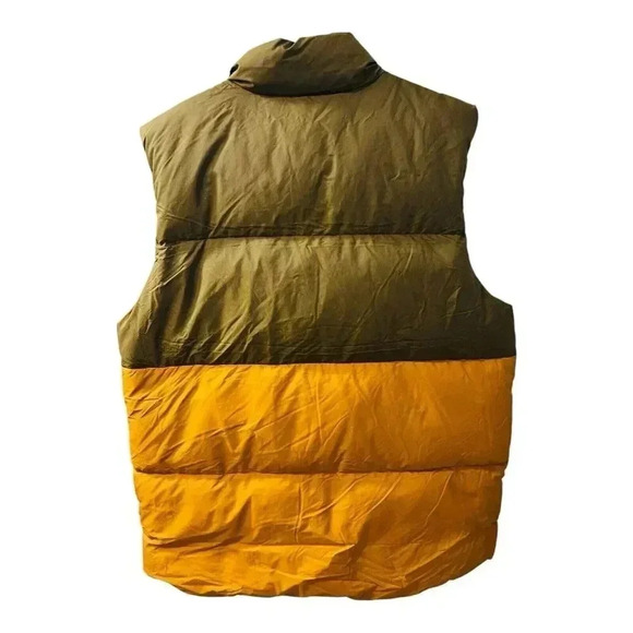 Prana Men’s Timber Puffer Trail Vest Size Large NWT Green Orange Insulated - Picture 5 of 9